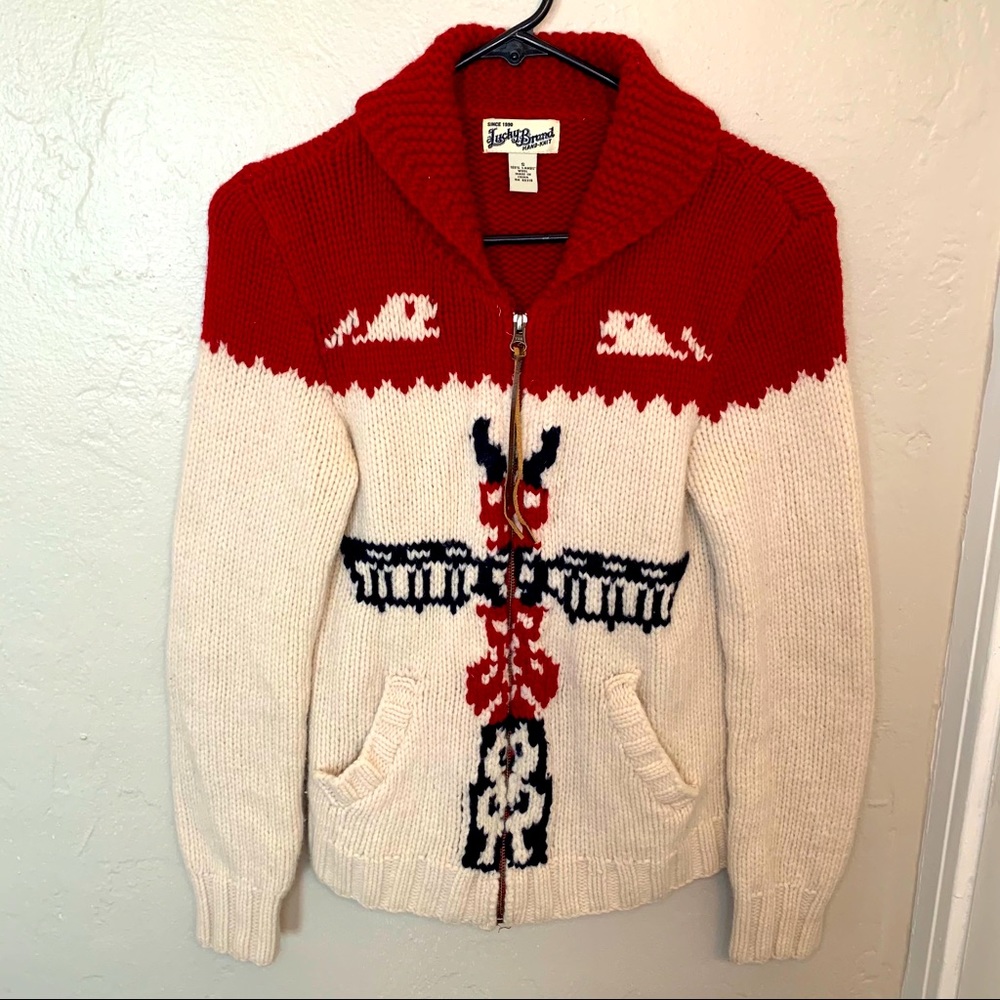 Lucky Brand Hand-Knit Sweater - Picture 1 of 8